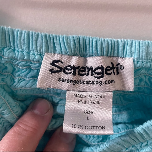 Chic Aqua Maxi Skirt - Picture 2 of 5